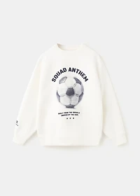 Printed cotton sweatshirt
