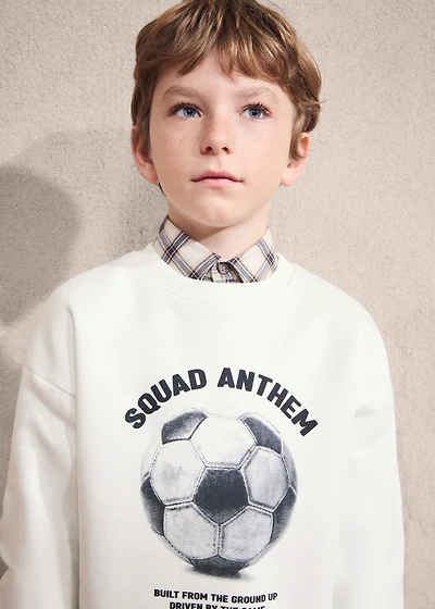 Printed cotton sweatshirt