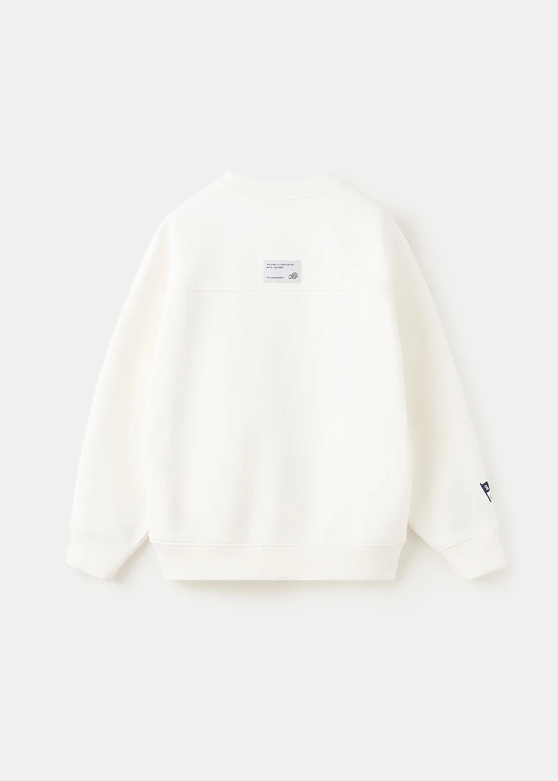 Printed cotton sweatshirt