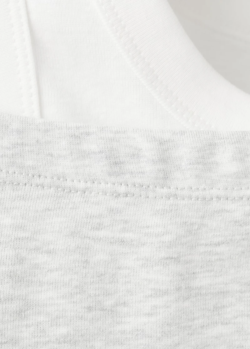 Asymmetrical double-effect T-shirt