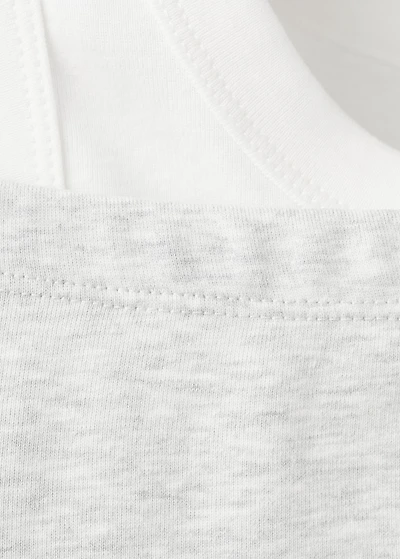 Asymmetrical double-effect t-shirt