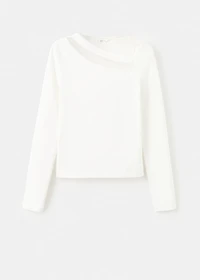 Asymmetrical t-shirt with cut-out