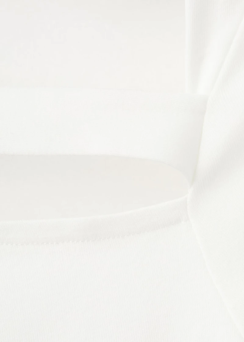 Asymmetrical t-shirt with cut-out