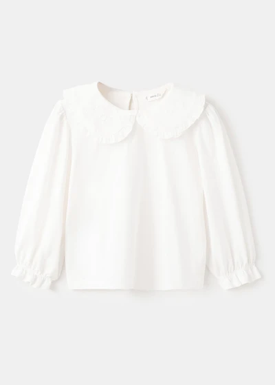 Embroidered cotton T-shirt