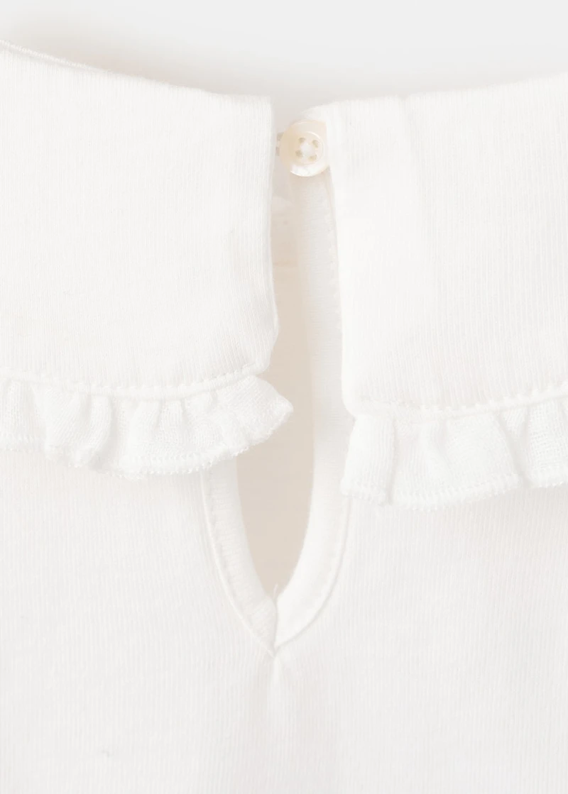 Embroidered cotton T-shirt