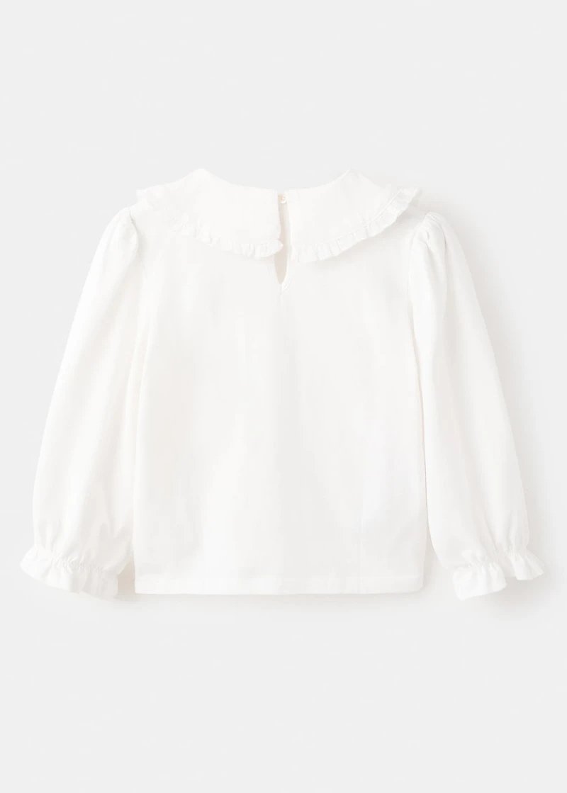 Embroidered cotton T-shirt