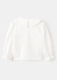 Embroidered cotton T-shirt