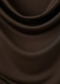 Fitted top with draped neckline