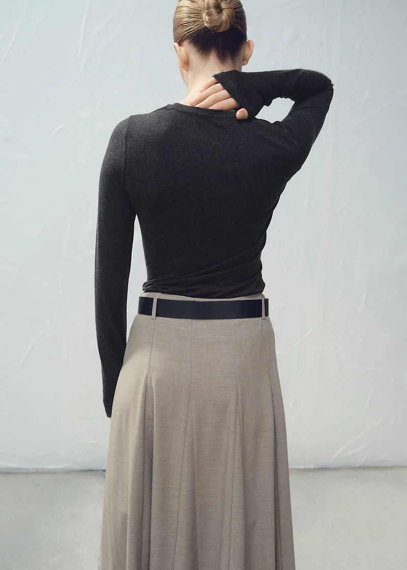 Draped combined t-shirt