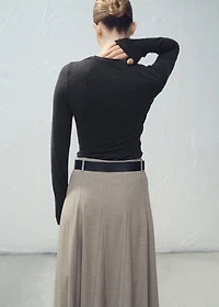 Draped combined t-shirt