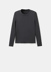 Long sleeve cotton t-shirt