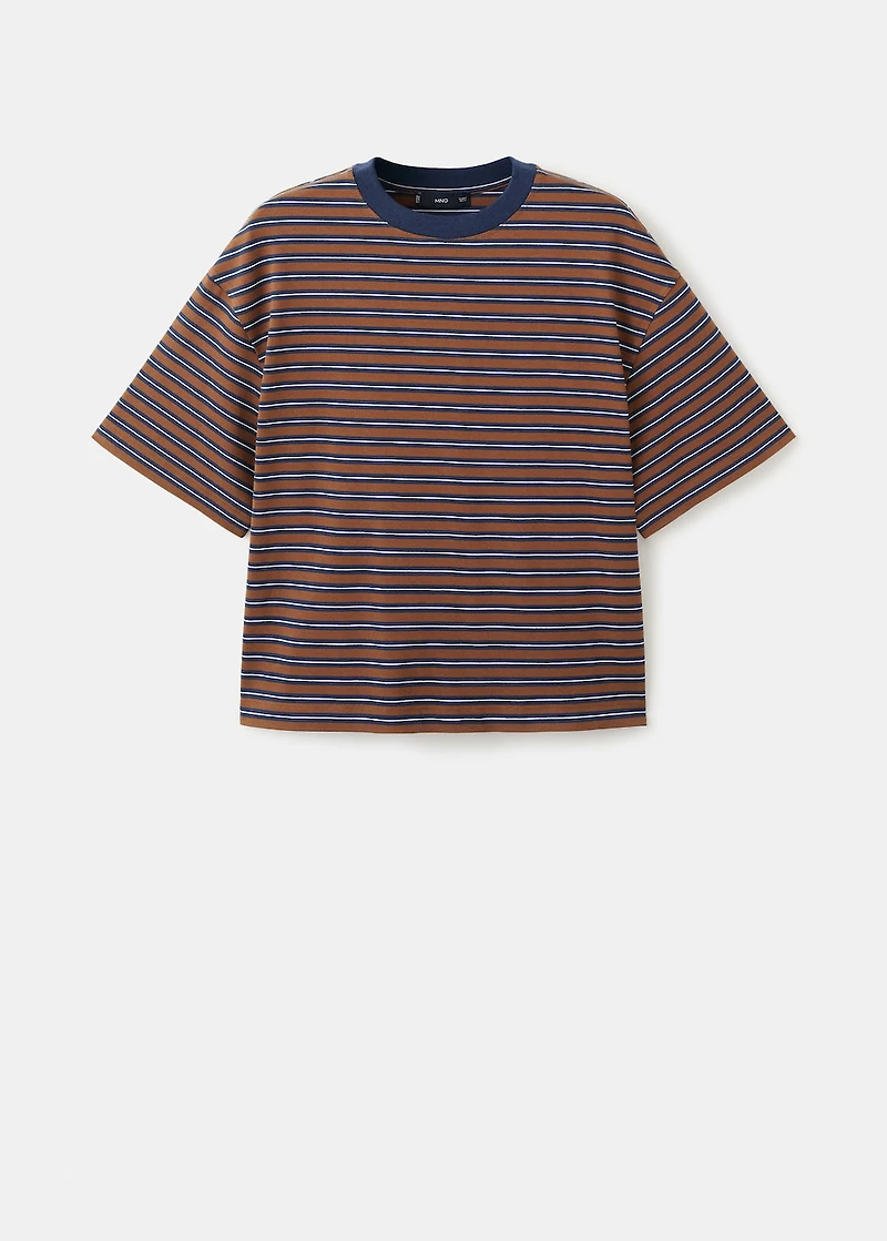 Striped short-sleeved t-shirt