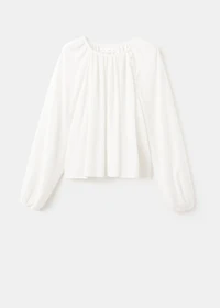 Blouse with lurex details