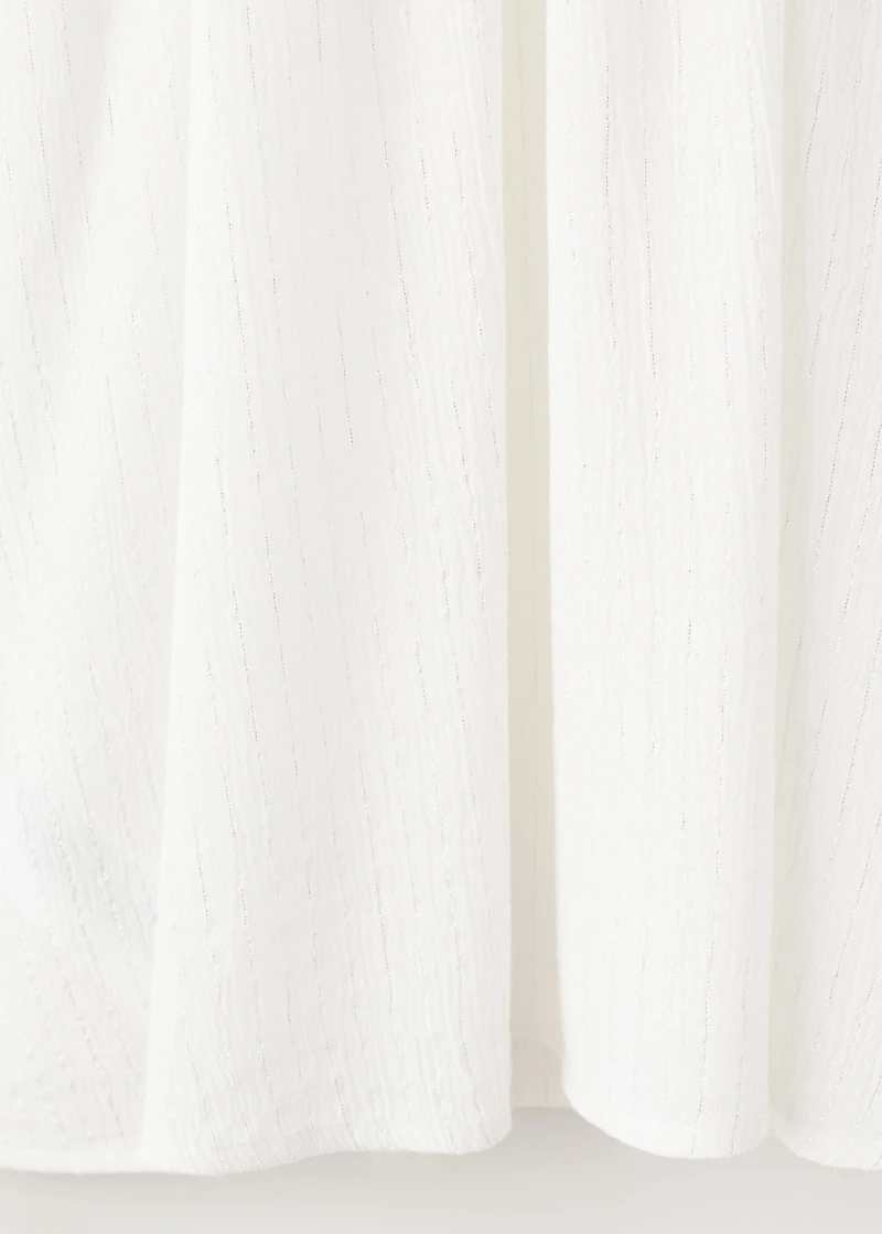 Blouse with lurex details