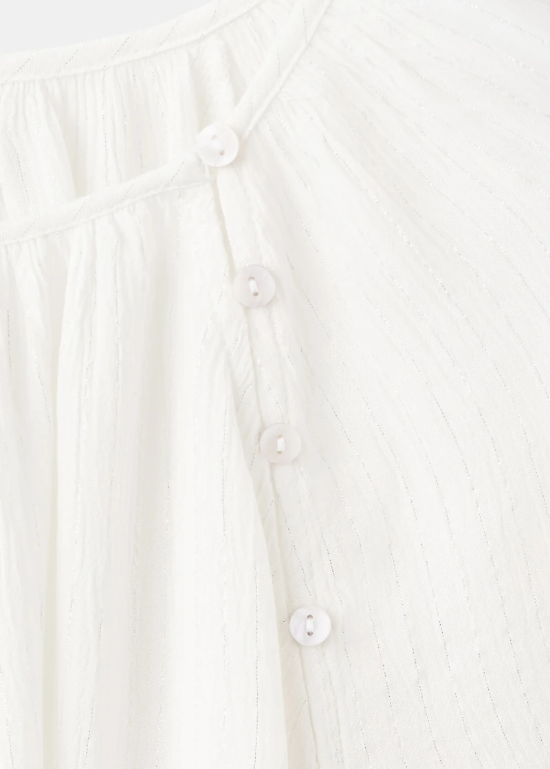 Blouse with lurex details