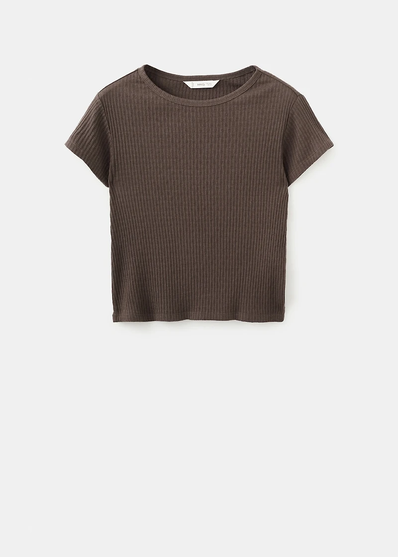 Knitted short-sleeve t-shirt