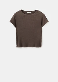 Knitted short-sleeve t-shirt
