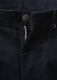 Corduroy regular-fit pants