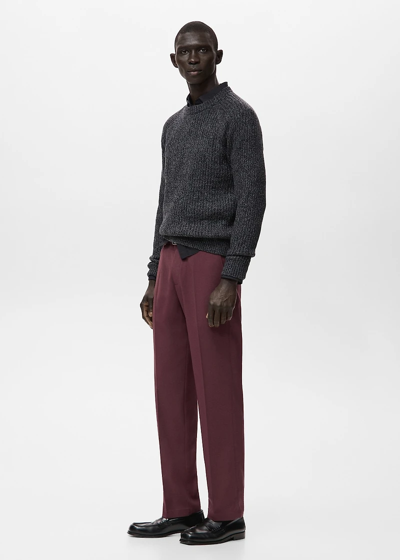 Fluid regular-fit trousers