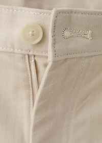 Regular-fit cotton pants