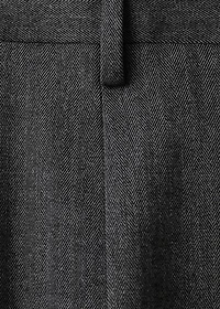 Regular-fit pleated flannel pants