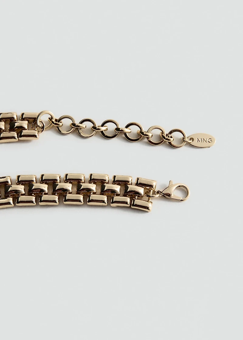 Link double necklace