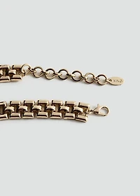 Link double necklace