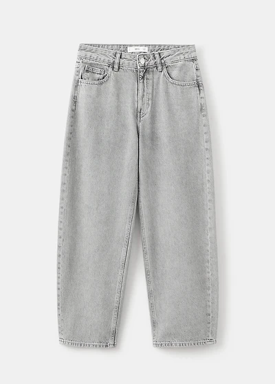 Barrel jeans with low waist