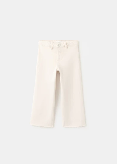 Cotton culotte jeans