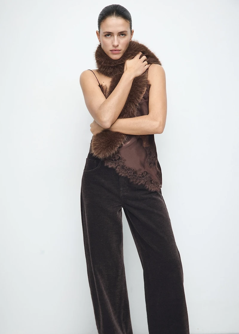 Velvet balloon jeans