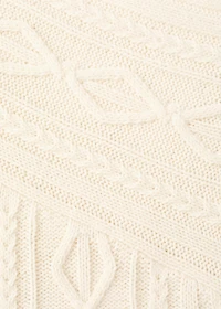 Braided wool-blend sweater