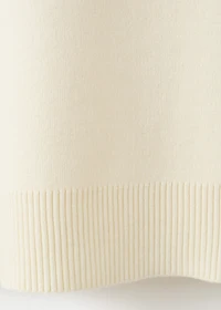 Knitted sweater with jewel buttons