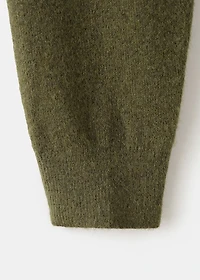 Long-sleeved polo-neck sweater