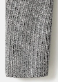 Sweater with asymmetrical roll neck