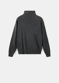 Draped turtleneck sweater