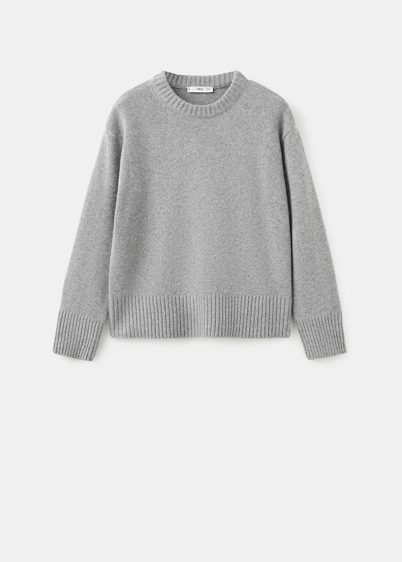 Wool-blend knit sweater