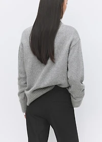 Wool-blend knit sweater