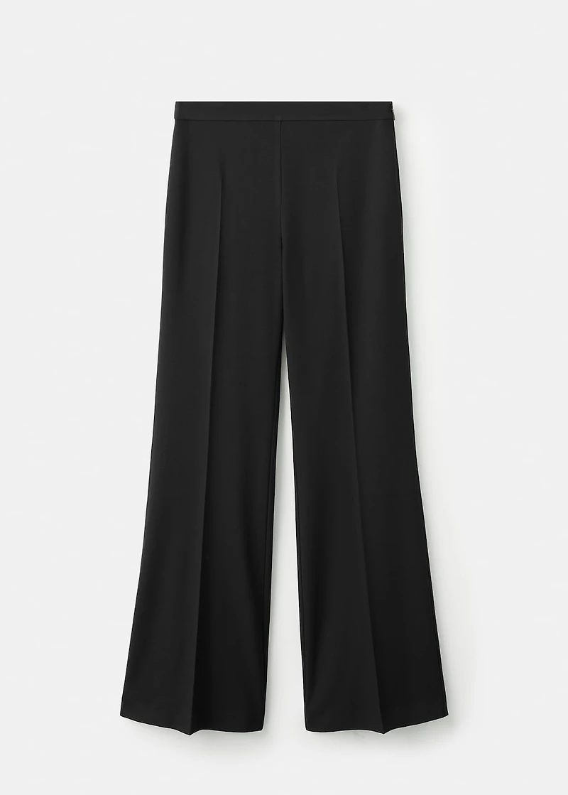 Wide leg suit trousers