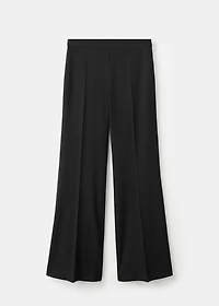 Wide leg suit trousers