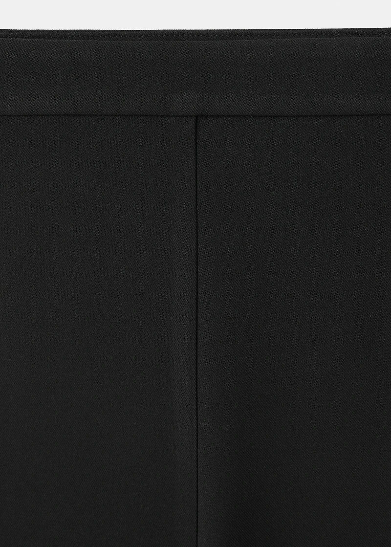 Wide leg suit trousers