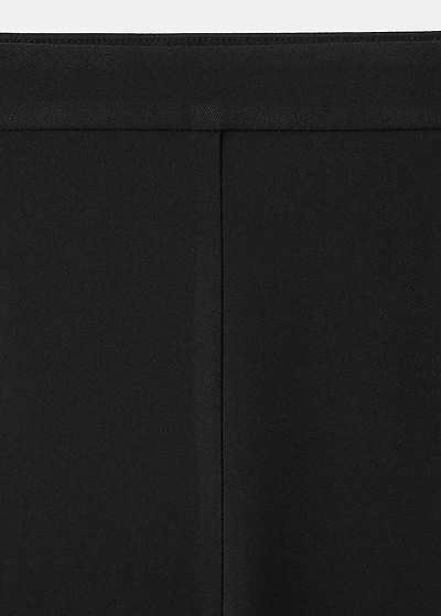 Wide leg suit trousers