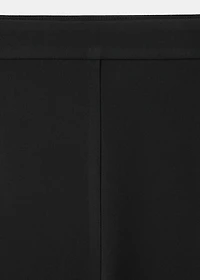 Wide leg suit trousers