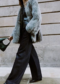 Mini braided leather bag