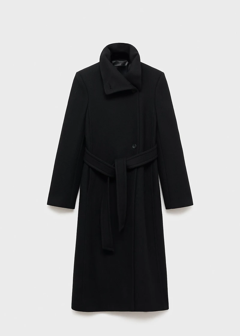Manteco wool coat with belt