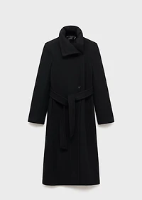 Manteco wool coat with belt