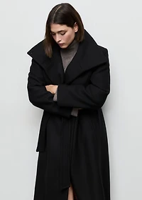 Manteco wool coat with belt