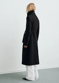 Manteco wool coat with belt