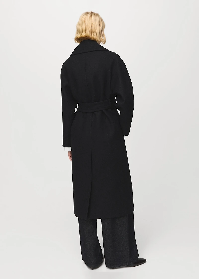 Manteco wool coat with belt