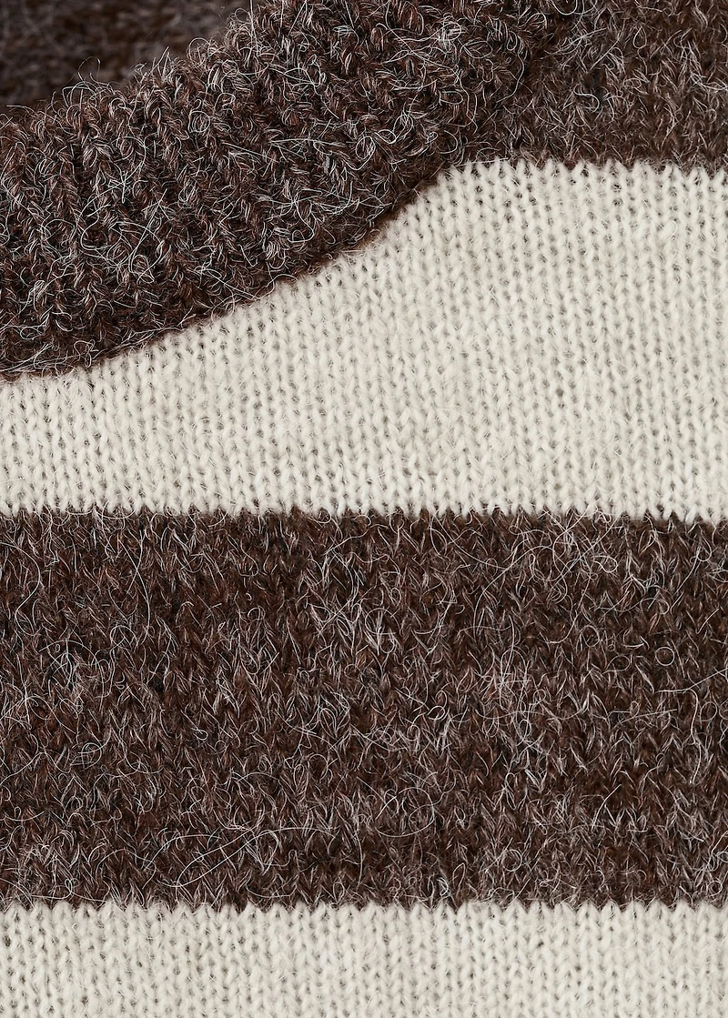 Knit striped sweater