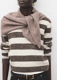 Knit striped sweater